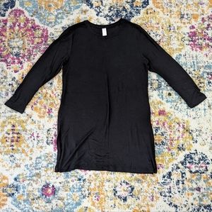 Old Navy Women's Luxe 3/4 Sleeve Tunic Shirt, Black, Size Small